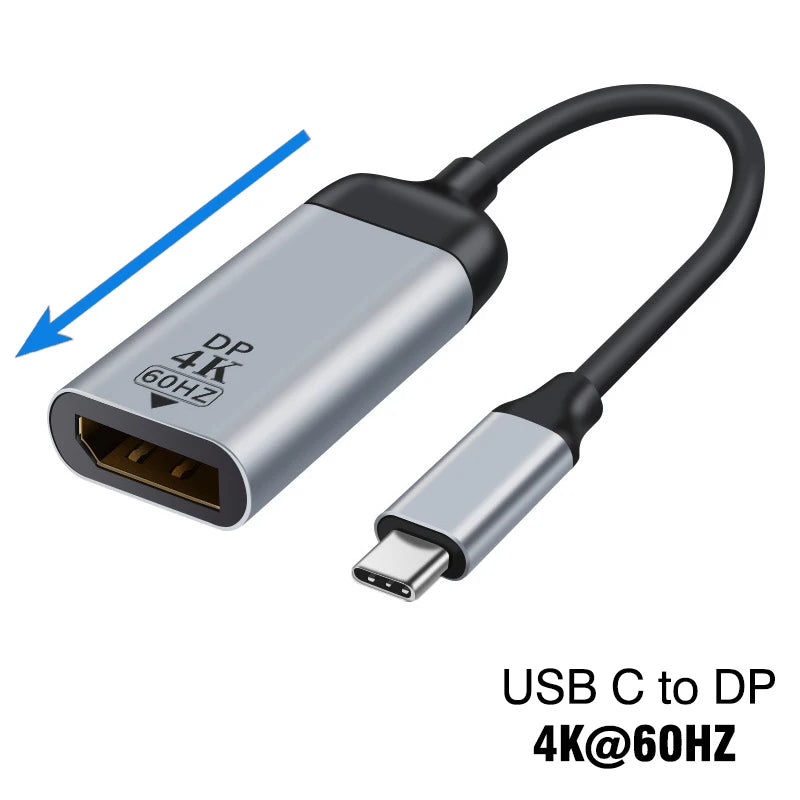 USB Type C To HDMI-Compatible 8K USB C to DP DisplayPort miniDP 4K VGA Adapter For Laptop MacBook TV Box PS5 Switch iPad Galaxy