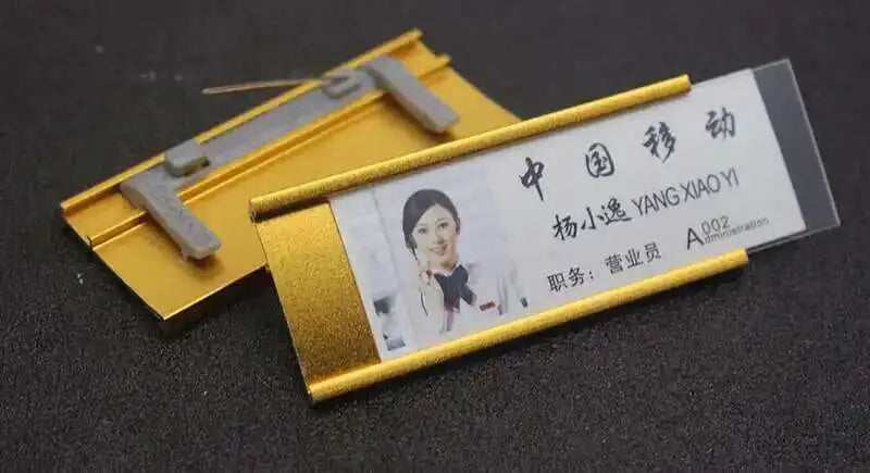 Name Badge Wholesaler Brooch Magnets Metal  Fastener Brooch Holder Card Name Tag