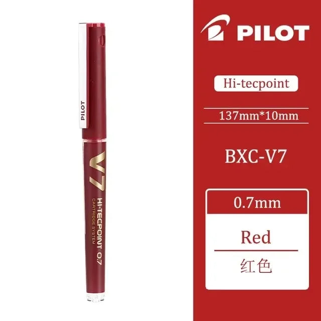 Japan Pilot V5/V7 Gel Pen Straight Liquid Replaceable Ink Cartridge 0.5/0.7mm for Writing School Stationery Office Accessories