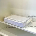 Acrylic Transparent Desktop Paper Storage Box A4 File Document Exam Paper Organizer Household Dust Proof Card Holder Case