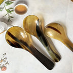 Water Buffalo Horn Spoon Exquisite Western Cuisine Spoon Kitchen Tools Creative Dessert Spoon Long Handled Spoon Horn Products