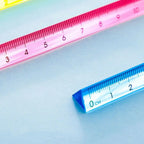 15/20CM Triangle Ruler Acrylic Transparent Scale Ruler Drawing Ruler Measurement Tool Creative School Stationery Students Gift