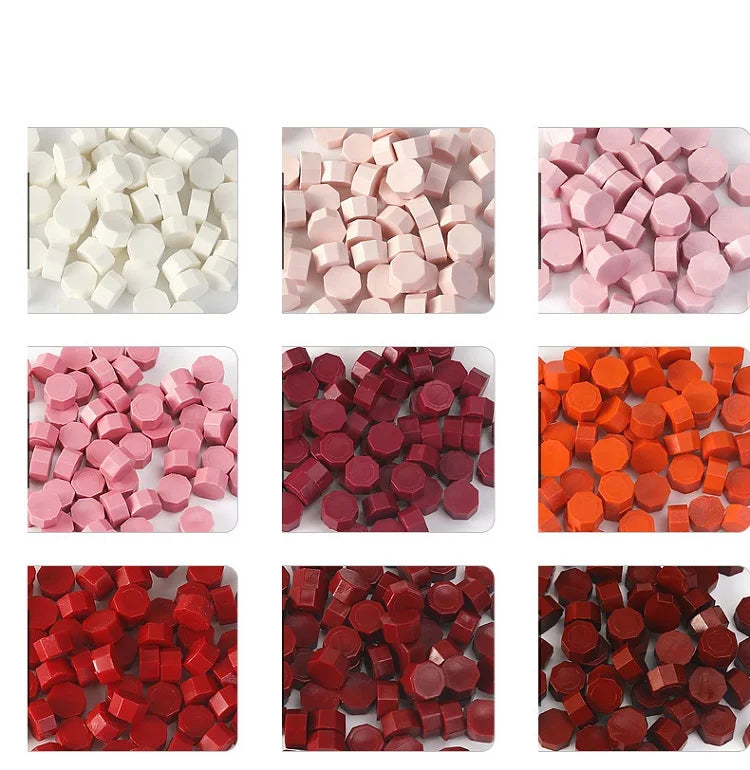 100 Pcs Vintage Wax Seal for Stamps Retro Wax Print Beads Sealing Macaron Gold Wedding Birthday Wax Lacquer for Seals Lacre