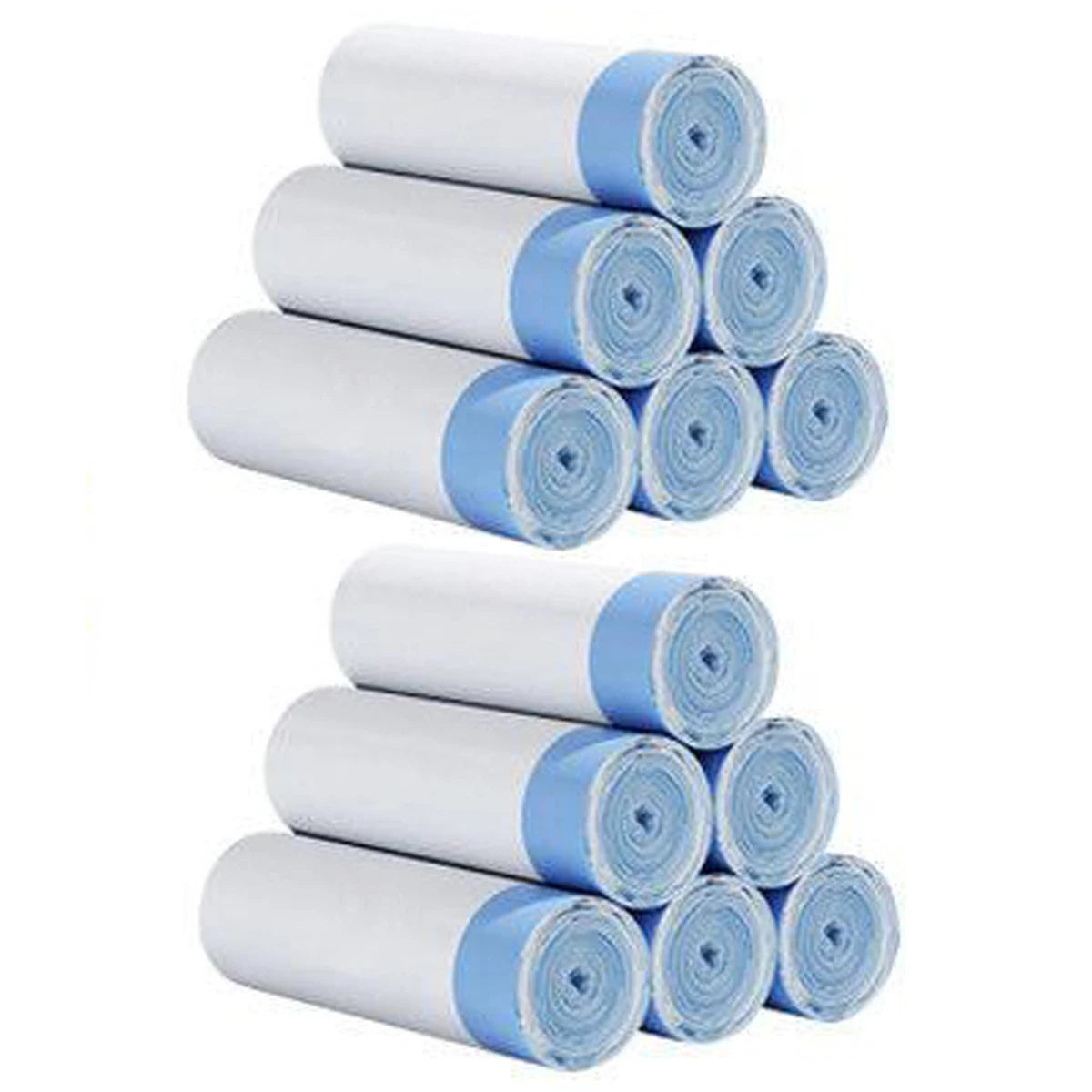 15pcs/roll Thick Trash Bags, Tear-Off Drawstring Trash Can Liners,For Home, Kitchen, Restaurant, Living Room, Garbage Sorting