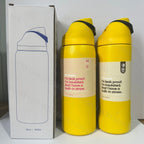 Portable Fruit Car Cup Thermoses Summer Soccer Stainless Steel Insulated Cup 32OZ Large-capacity Football Water Bottles