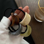 Korean Elegant Hair Rope Bracelet Scrunchie Women Elastic Hair Rubber Bands Accessories For Girls Tie Hair Ring Headdress Holder