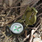 Aluminum alloy Portable Army Green Folding Lens Compass Metal Military Marching Lensatic Camping Compass Guide High Precision