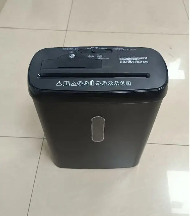 Home Office Paper Shredder, 10-Sheet Strip Cut P-2 Security Level, CD & Credit Card Shredder, Low-Noise Jam-Proof, 5-Min Continuous Shredding, 3.17-Gallon Clear Basket