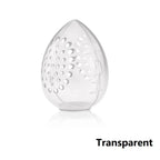 Empty Makeup Sponge Storage Box Plastic Egg Shaped Cosmetic Puff Organizer Rack Portable Makeup Blender Holder Stand Drying Box