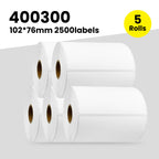 102mmx76mm Thermal Label Roll 4"x3" Inch Waterproof Thermo Etiquetas Barcode 4x3 Inch Direct Thermal Sticker Shipping Label