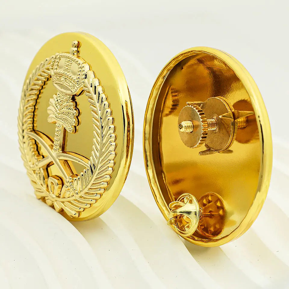 Custom Logo 3D Metal Badge Gold Zinc Alloy Pins for Garment Labels butterfly Clutch for Hat Souvenir Gift  Uniforms