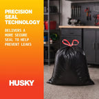 30 Gallon Large Drawstring Trash Bags, 80 Bags Heavy Duty Strong Garbage Bags for Kitchen Home Office, Thick Plastic Cleanup Bags, Easy Tie and Lift