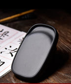 Natural Raw Stone She Inkstone Classical Calligraphy Regular Script Practice Ink Stone Vintage Brush Writing Practical Inkstone