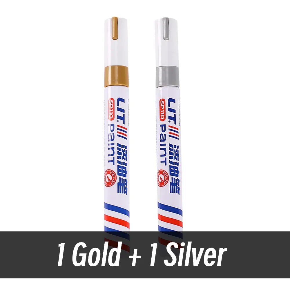 3mm 10p Colorful 8 Colors Permanent Paint Marker Waterproof White Markers tire tread rubber fabric Paint metal Paint Marker Pens
