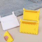 1/2 PCS Clip On Sewing Edge Guide, Easy Fabric Hemming Tool, Stitching Ruler for Beginner, Lightweight for Home Dressmaking