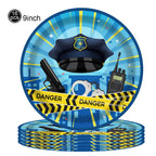 Police Party Plates Napkins Police Birthday Party Tableware Set Police Officer Car Party Decorations Favors Police Theme Party