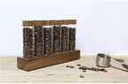 Coffee Beans Storage Container Tube Display Rack Tea Bottle Glass Single Dose Espresso Accessory Coffeware Set Barista Tool Gift
