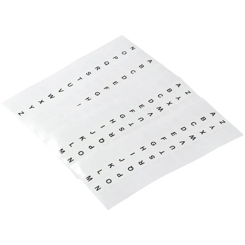 208PCS A-Z Sticky Tabs, White Alphabet Index Tabs, Self-Adhesive Book Tabs for Dictionary,Notebooks,Files