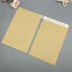20pcs Kraft Paper Envelope with Self-adhesive Seal Tape Invitation Photo Envelope Bag Invoice Office Document Storage Envelope
