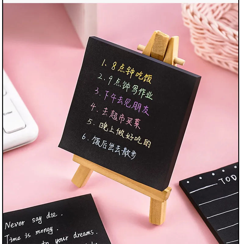 Black N Times Sticky Notes To Do List Memo Pad Notepad Cute School Office Supplies Gift Stationery