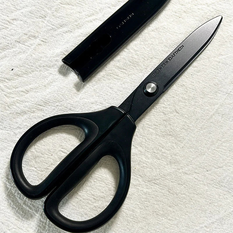 1PC KOKUYO All Purpose Scissors,Stainless Steel Blades, Soft Non-Slip Grip Handle,Not Easily Adhesive,for Home Office School Use