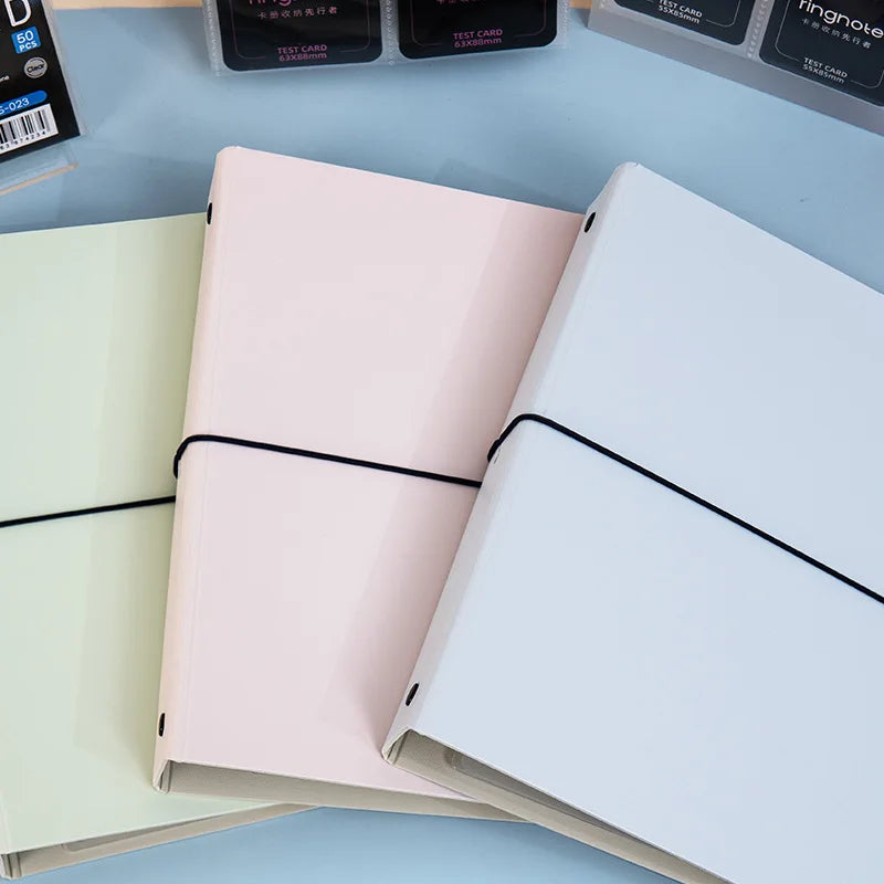 A5 3 Ring Binder Kpop Photocards Holder Photo Album Pocket Sleeves Clear Photo Card Collect Book Loose-leaf Binder Sheet Inserts