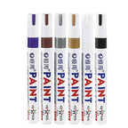 1/3/6/12 Colors Permanent Paint Marker White/Gold/silver Markers for Car Tire Tread Rubber Fabric Paint Metal Paint Marker Pens