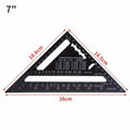 7''/12'' Square Measuring Tool Alloy Metal Triangle Ruler Protractor for Woodworking Carpenter