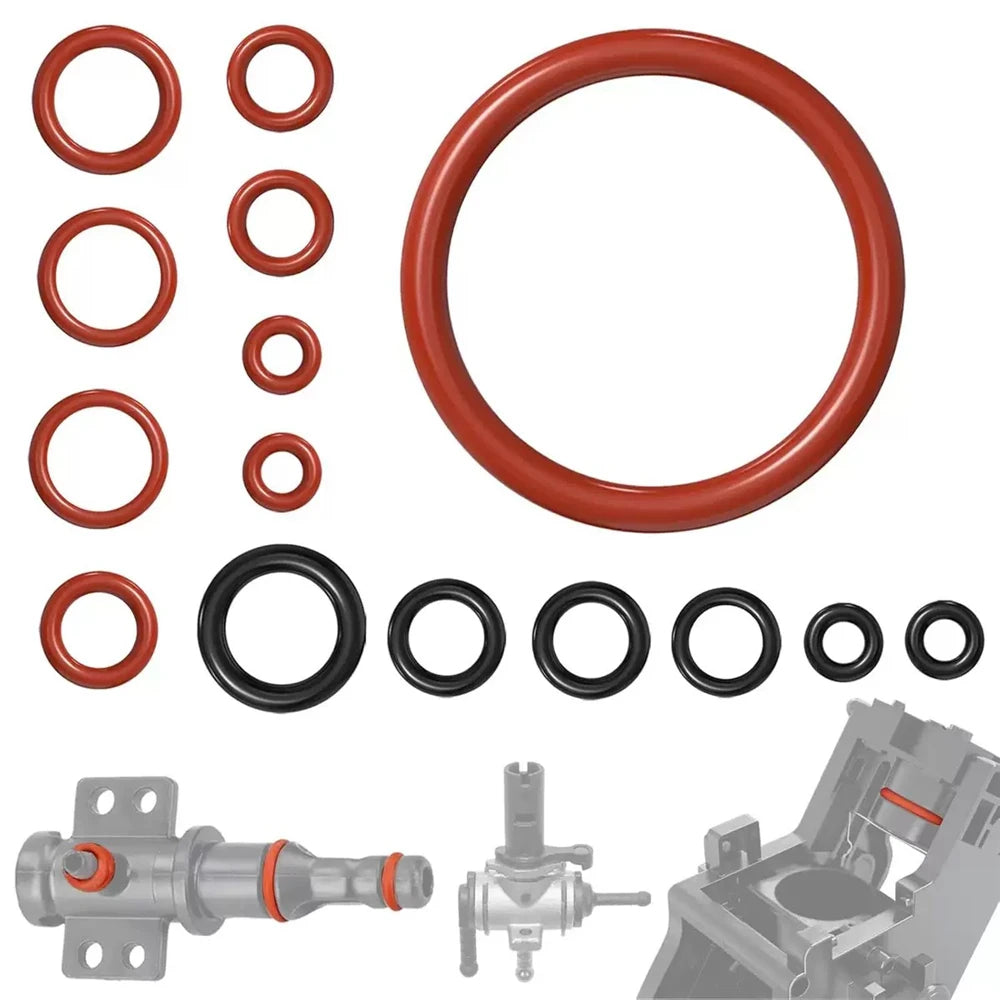 15pcs, O-Ring Seal Kit Silicone Gasket For Saeco Gaggia Spidem Coffee Machine Brewing Group Spout Connector Kitchen Accessories