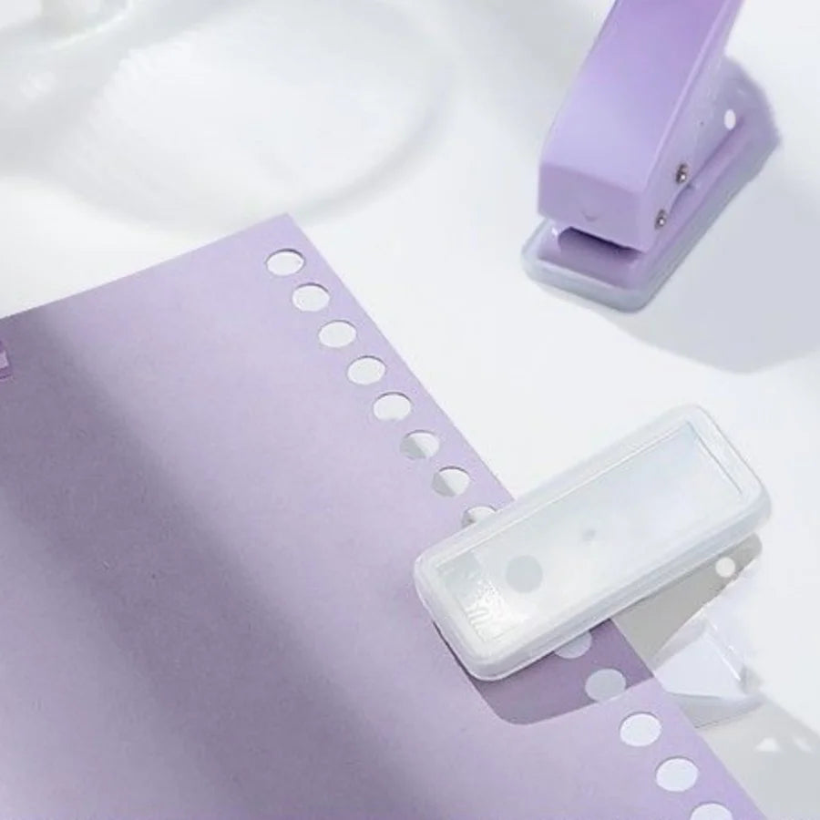 1PC mini single hole puncher DIY circular hole manual loose leaf paper 6mm punching machine student office stationery