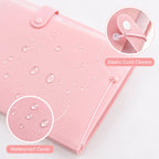 Accordion File Folder Waterproof 8 Pocket Document Organizer A4 Expanding File Folder for Office School Paper Storage Supplies