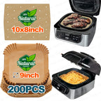 Air Fryer Unbleached Perforated Parchment Paper Sheets Mat & Square Baking Paper Liners Tray For Ninja Foodi Grill 5-in-1 AG301