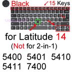 Keyboard Cover for Dell Latitude 14 7440 7450 7400 7404 7410 7414 7420 7424 7430 7480 7490 2 in 1 Silicone Protector Skin Case