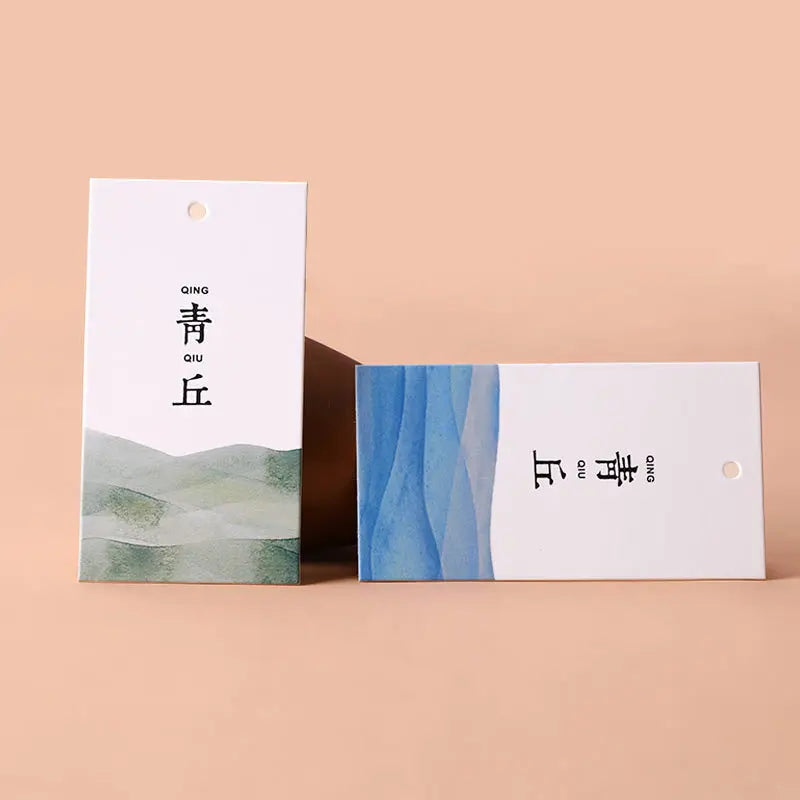 Custom 700gsm Coated Paper Clothing Hangtags Luxury Paper Tags Brand Label Tags Small MOQ Customization Available
