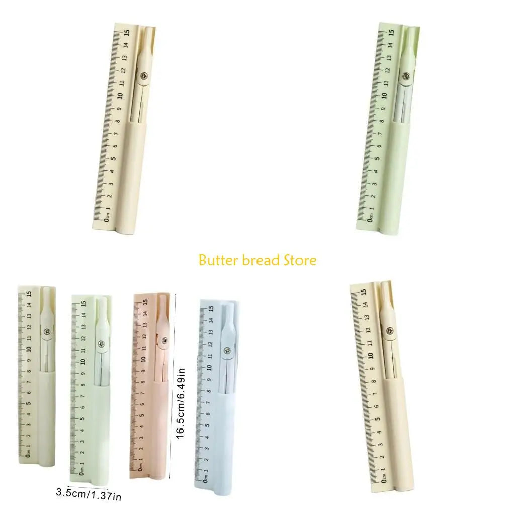 W89C Multifunction 3 in 1 Ruler Dawing Ruler Tool School Geometry Tool For Student Measuring and Drawing