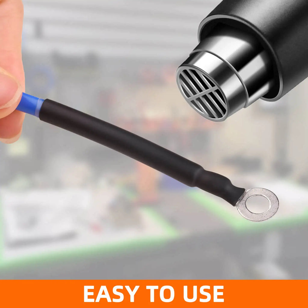 Φ4mm-Φ24mm Heat Shrink Tubing-4:1 Ratio Dual Wall Adhesive Lined Shrinkable Wire Wrap Tube Waterproof Industrial Black