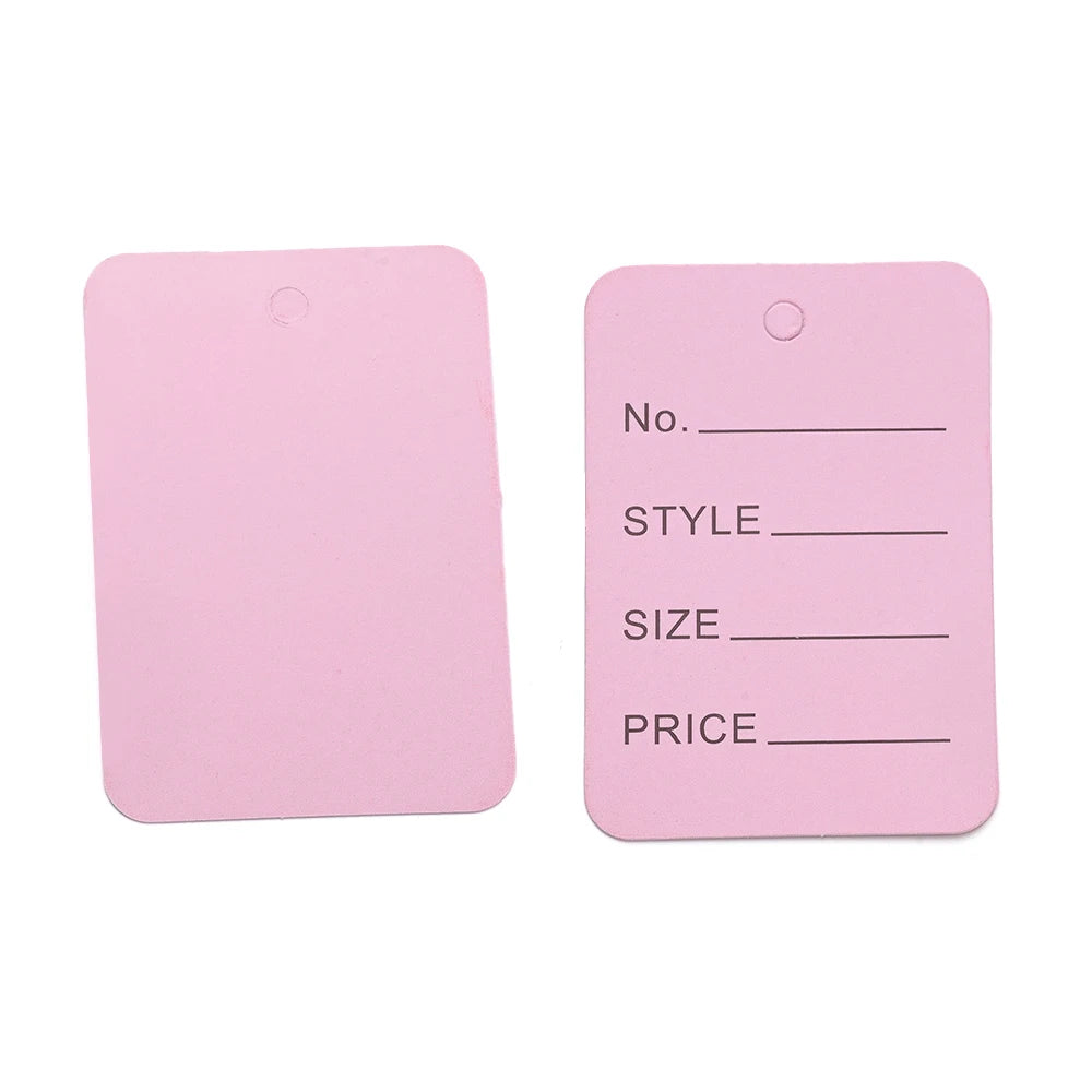 3.5x5cm 100PCS Price Tags Clothing Tag Multi-Colors Merchandise Marking Tag Display Label for Product Jewelry Clothing Tags