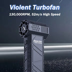 Mini Powerful Air Blower 130000RPM 52m/s Brushless Motor Portable Turbo Jet Fan Blower Battery Air Duster Blower For Car Leaves