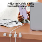 1/3/6/12PCS Magnetic Cable Clips Cable Adjustable Cord Holder Under Desk Cable Management Wire Keeper Cords Organizer Holder