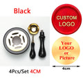 Custom Wax Seal Stamp Kit Personalized Image/LOGO Customized Wax Sealing Stamp with Melting Spoon set for Wedding Invitation Wax