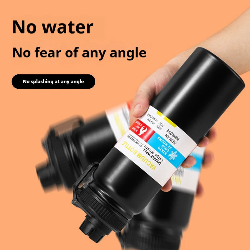 600/800/1000MLStainless Steel Thermos Bottle Car Thermal Cup Vacuum Flask Keeps Cold and Heat Thermal Mug Sports Insulated Cup