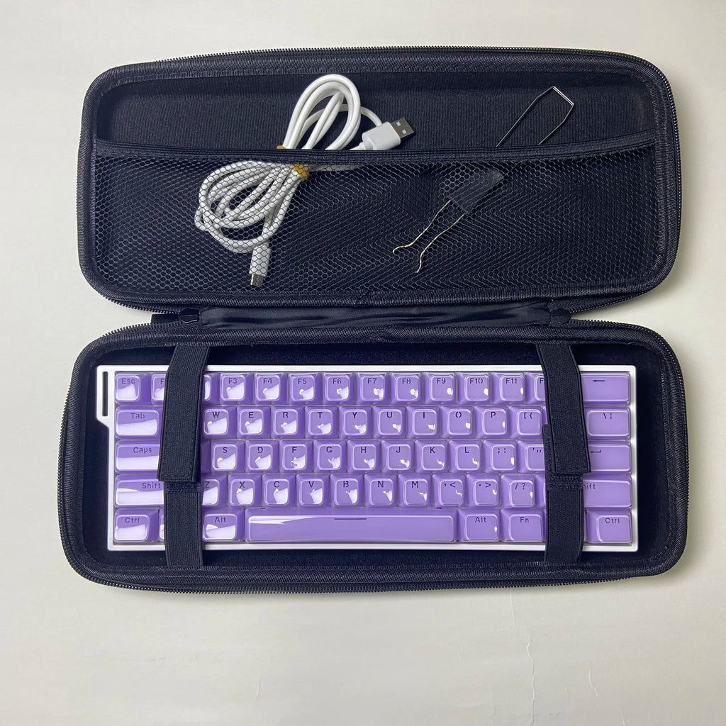 Keyboard Organizer Hard Case Keyboard Storage Bag Dustproof Protective Box 60 68 87 98 100 104 108 Mechanical Keyboard