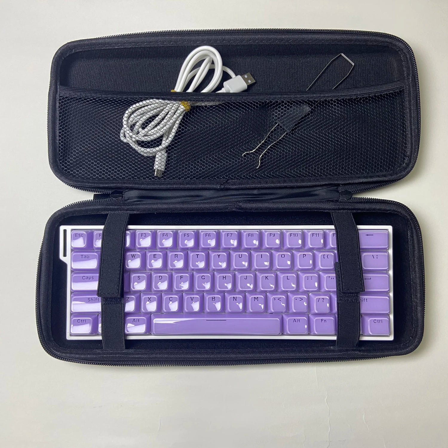 Keyboard Organizer Hard Case Keyboard Storage Bag Dustproof Protective Box 60 68 87 98 100 104 108 Mechanical Keyboard