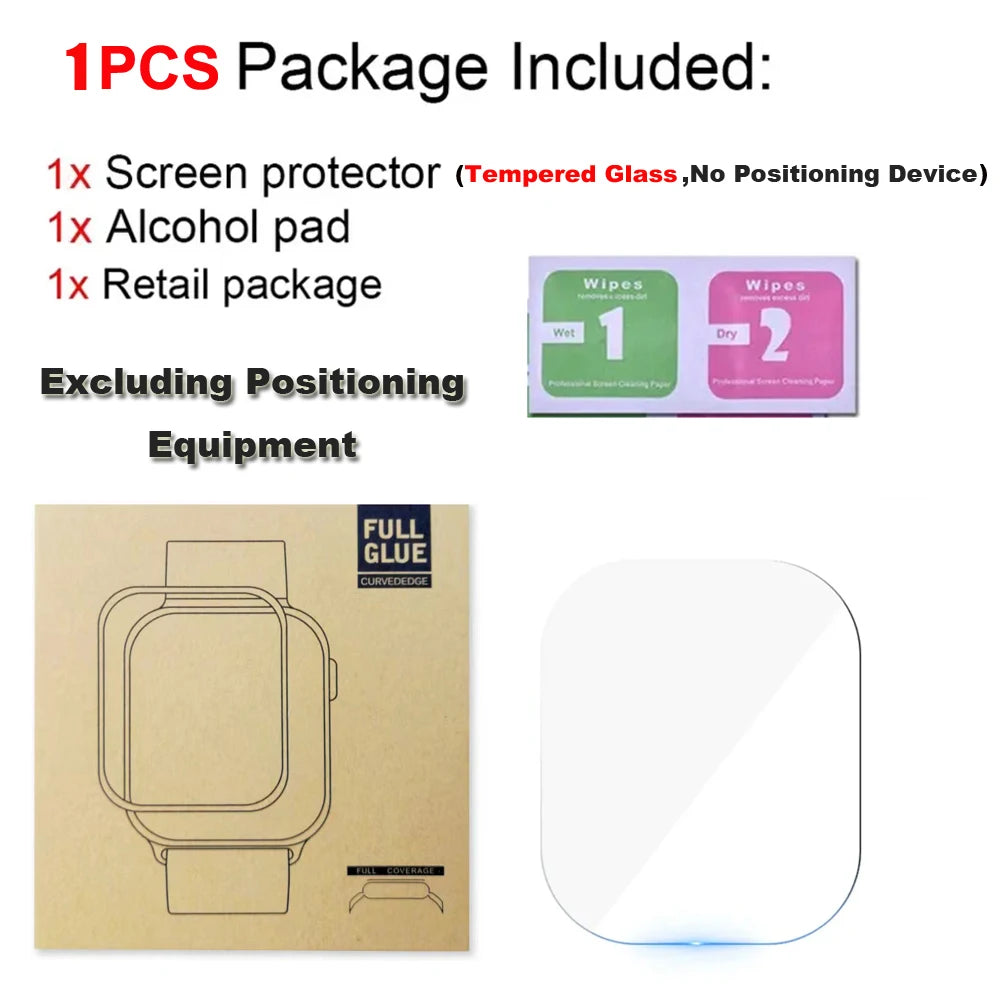 Tempered Glass For Apple Watch Ultra 1/2/3 49mm With Alignment Tool Screen Protector For iWatch Ultra 1 2 3 49mm Accessories