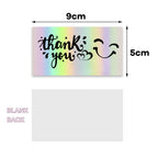10-50pcs Thank You Cards For Small Business Colorful Laser Paper Thank You For Your Order "Beyond Grateful" Cards