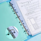 New PP A4 File Folder 3 Hole Dustproof Data Folder Waterproof Large Capacity Document Display Book Office