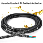 1~10m PP Insulated Corrugated Split Loom Tube AD 7.5/10/11.6/13/28.5/34.5mm for Wire Cable Harness Threading Protection Sleeving