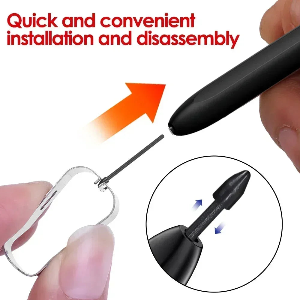 Stylus Pen Tips for Samsung S Pen Replacement S Pencil Spare Nib with Removal Tweezer for Samsung Galaxy Tab S10/S10 Ultra/S9/S8