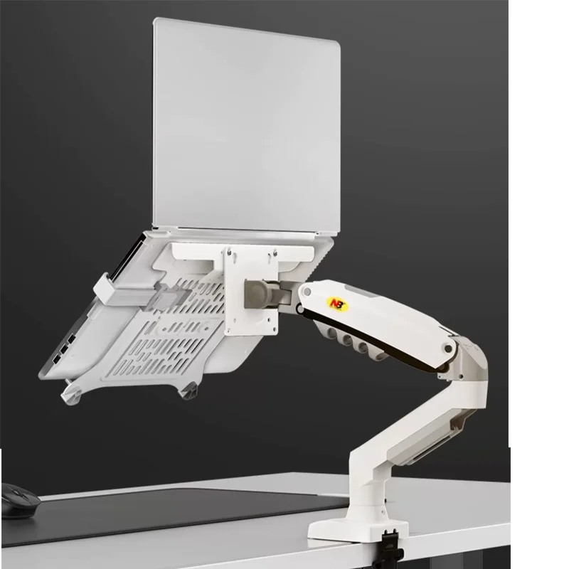 2 in 1 NB NEW F80 + FP-2 for 17-30' Monitor + 10'-17' Laptop Desktop Holder Notebook Computer Mount Stand Laptop Clamp