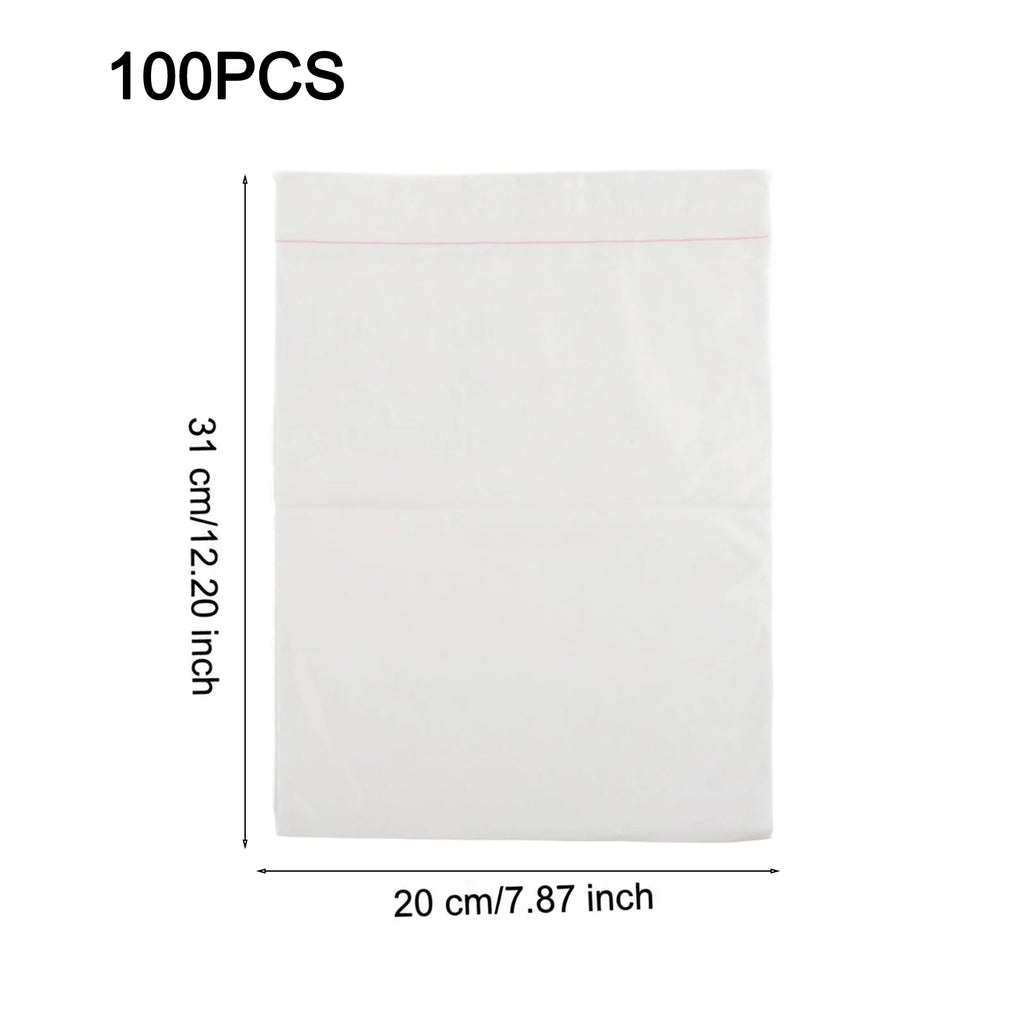 100pcs Self-Adhesive Car Garbage Bag Biodegradable Trash Rubbish Holder Storage Bag For Auto Vehicle Office Kitchen